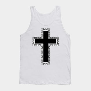 Christian Cross (black) Tank Top